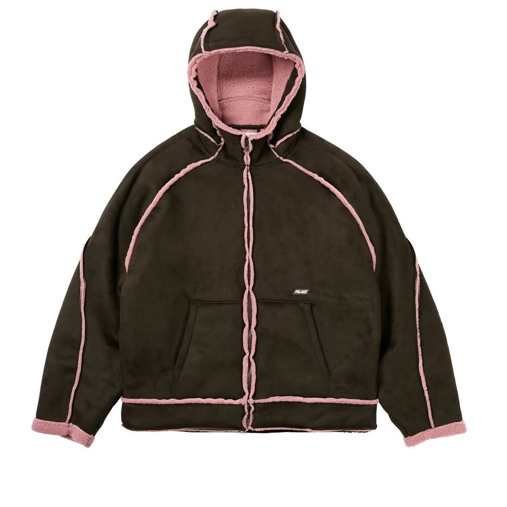 Palace sherpa faux hooded jacket fox 2025